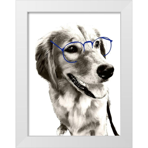 On The Bright Side White Modern Wood Framed Art Print by Acosta
