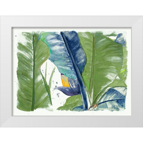 Fresh Banana Plantain Vibrant White Modern Wood Framed Art Print by Pinto, Patricia