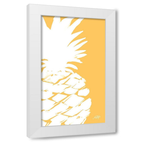 Modern Pineapple III White Modern Wood Framed Art Print by DeRice, Julie