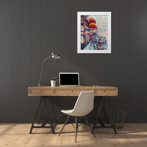 Big Apple Blizzard White Modern Wood Framed Art Print by Coolick, Ann Marie