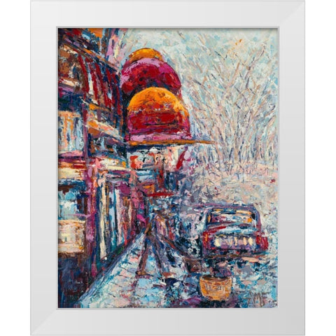Big Apple Blizzard White Modern Wood Framed Art Print by Coolick, Ann Marie