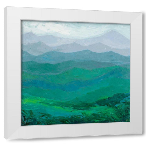 Blue Ridge Spring White Modern Wood Framed Art Print by Coolick, Ann Marie