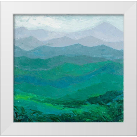 Blue Ridge Spring White Modern Wood Framed Art Print by Coolick, Ann Marie