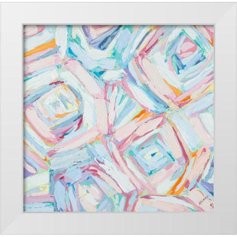 Brilliant Rose Garden White Modern Wood Framed Art Print by Coolick, Ann Marie