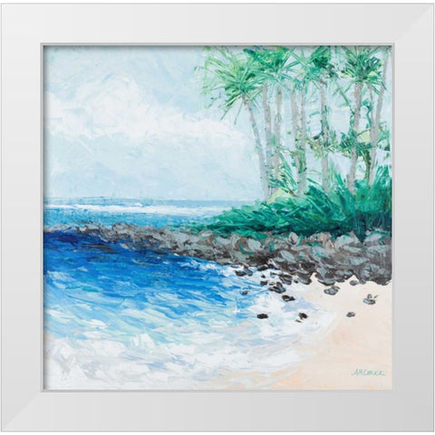 Little Cove White Modern Wood Framed Art Print by Coolick, Ann Marie