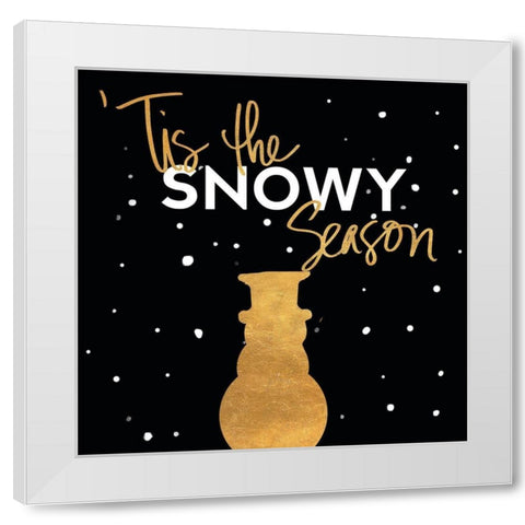 Tis the Snowy Season White Modern Wood Framed Art Print by Ritter, Gina