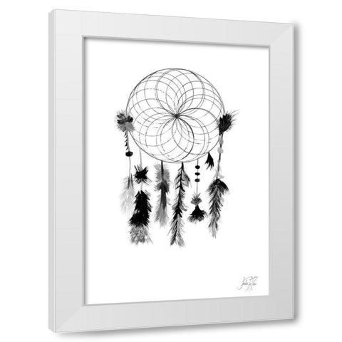 Dark Midnight Dream Catcher I White Modern Wood Framed Art Print by DeRice, Julie