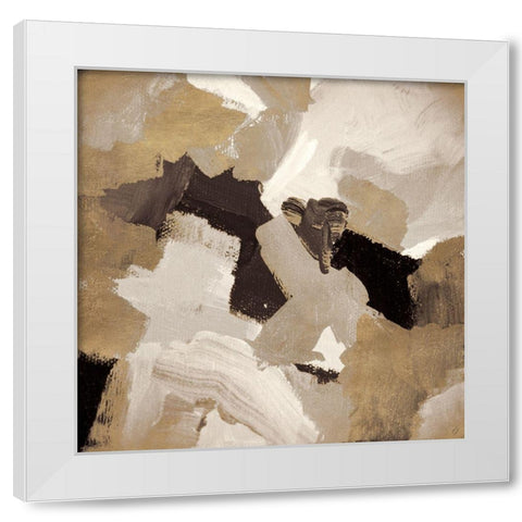 Muted Abstract II White Modern Wood Framed Art Print by Loreth, Lanie