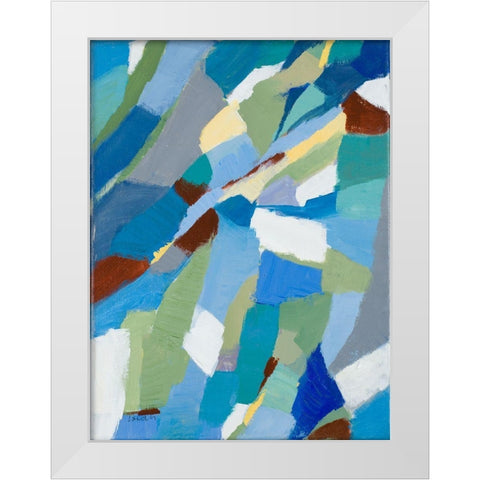 Out to Sea White Modern Wood Framed Art Print by Loreth, Lanie