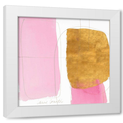 Blushing Gold II White Modern Wood Framed Art Print by Loreth, Lanie
