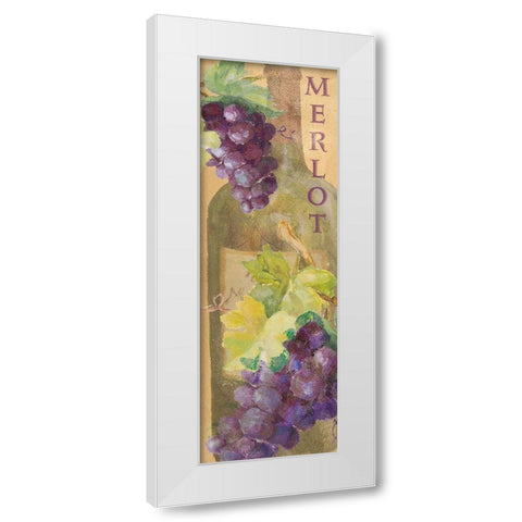 Merlot White Modern Wood Framed Art Print by Loreth, Lanie