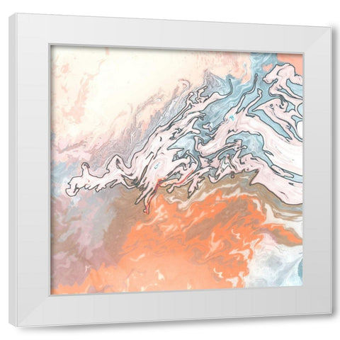 Earthly Agate White Modern Wood Framed Art Print by Gonzalez, Roberto
