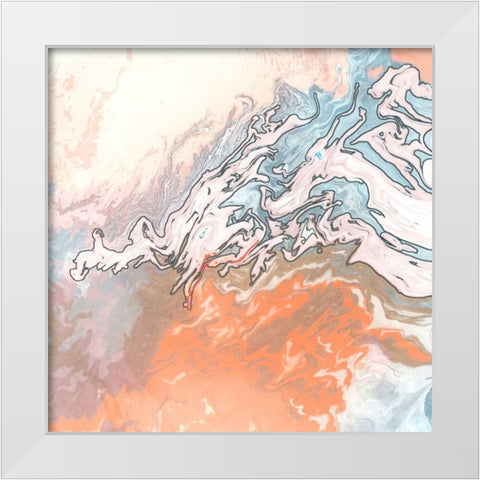 Earthly Agate White Modern Wood Framed Art Print by Gonzalez, Roberto