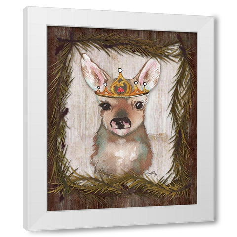 Woodland Animals I White Modern Wood Framed Art Print by Medley, Elizabeth