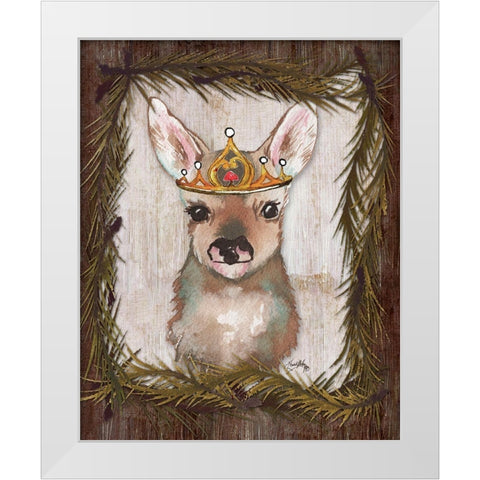 Woodland Animals I White Modern Wood Framed Art Print by Medley, Elizabeth