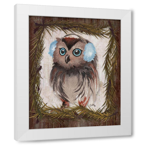 Woodland Animals IV White Modern Wood Framed Art Print by Medley, Elizabeth