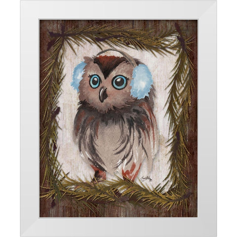 Woodland Animals IV White Modern Wood Framed Art Print by Medley, Elizabeth