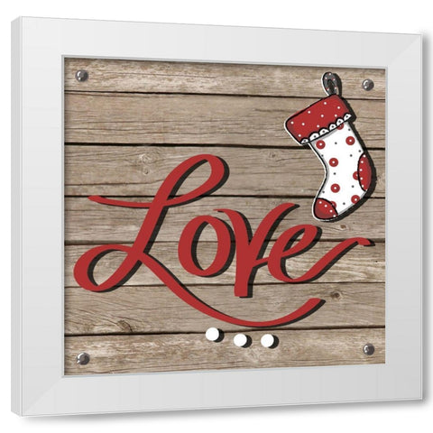 Holiday Feelings on Wood II White Modern Wood Framed Art Print by Mosher, Deidre