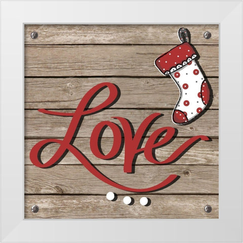 Holiday Feelings on Wood II White Modern Wood Framed Art Print by Mosher, Deidre