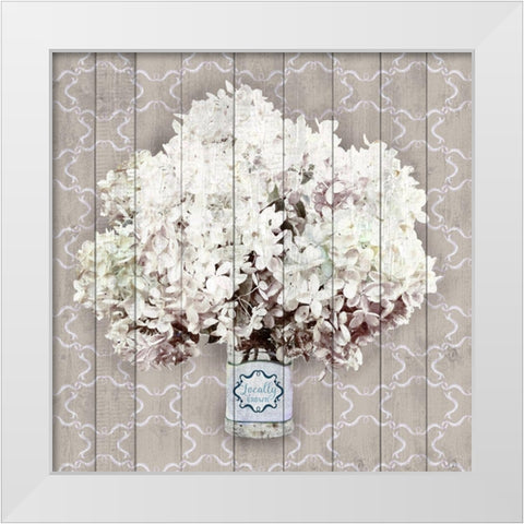 Hydrangia I White Modern Wood Framed Art Print by Metz, Andi