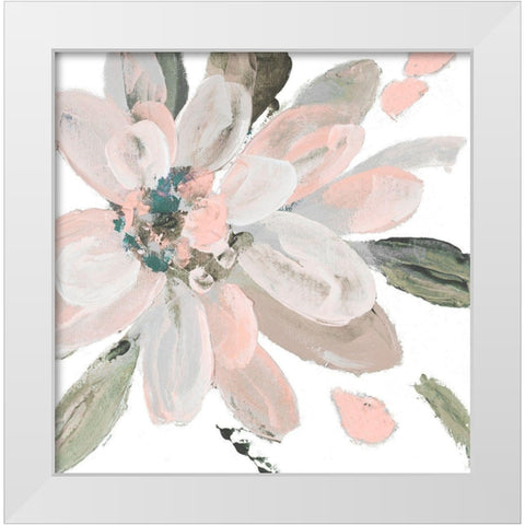 Pastel Blooming Moment I White Modern Wood Framed Art Print by Loreth, Lanie
