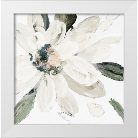 Naturally Blooming Moment I White Modern Wood Framed Art Print by Loreth, Lanie