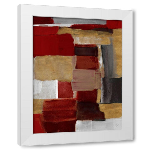 Red and Gold Light II White Modern Wood Framed Art Print by Loreth, Lanie