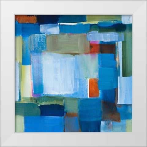 Midnight Light White Modern Wood Framed Art Print by Loreth, Lanie