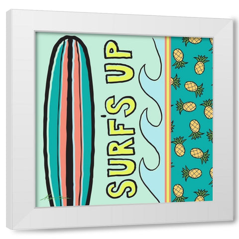 Pop Coastal I White Modern Wood Framed Art Print by Edwins, Hugo