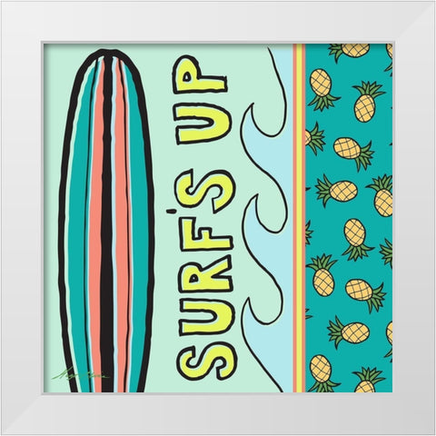 Pop Coastal I White Modern Wood Framed Art Print by Edwins, Hugo