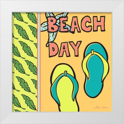 Pop Coastal II White Modern Wood Framed Art Print by Edwins, Hugo