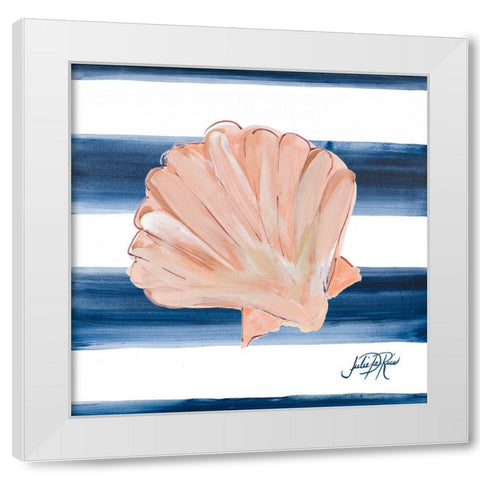 Nautical Shell III White Modern Wood Framed Art Print by DeRice, Julie