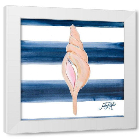 Nautical Shell IV White Modern Wood Framed Art Print by DeRice, Julie