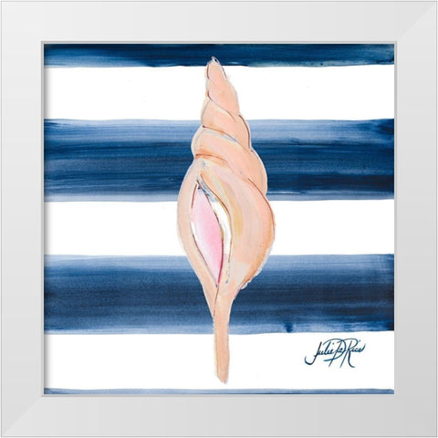 Nautical Shell IV White Modern Wood Framed Art Print by DeRice, Julie