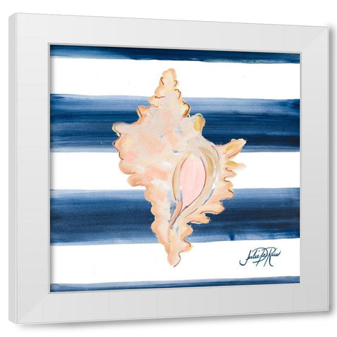 Nautical Shell II White Modern Wood Framed Art Print by DeRice, Julie