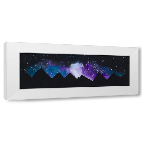 Stars over the Mountains White Modern Wood Framed Art Print by Bucheli, Amaya