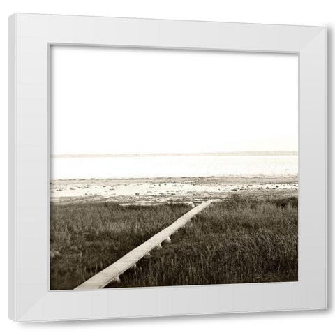 Serene View White Modern Wood Framed Art Print by Wilson, Kali