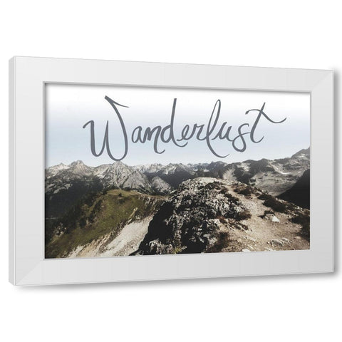Wanderlust White Modern Wood Framed Art Print by Wilson, Kali