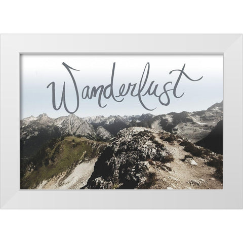 Wanderlust White Modern Wood Framed Art Print by Wilson, Kali