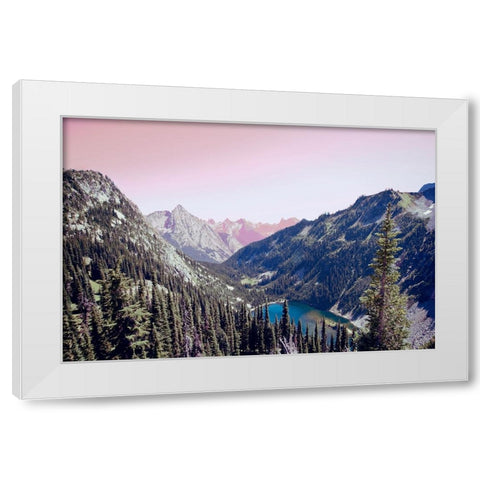 Sunrise White Modern Wood Framed Art Print by Wilson, Kali