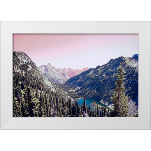 Sunrise White Modern Wood Framed Art Print by Wilson, Kali
