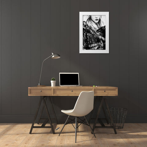 Wander Out White Modern Wood Framed Art Print by Wilson, Kali