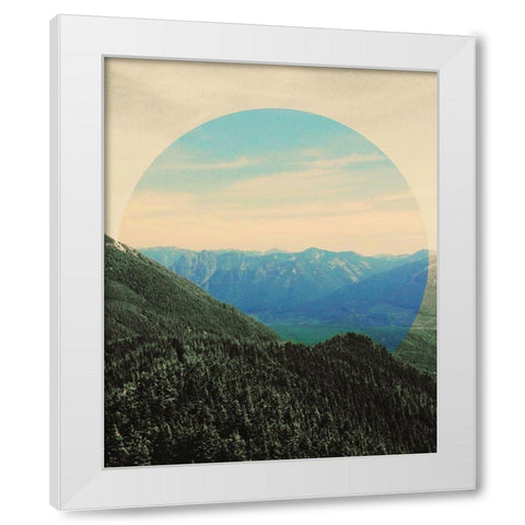 Sunset Views White Modern Wood Framed Art Print by Wilson, Kali