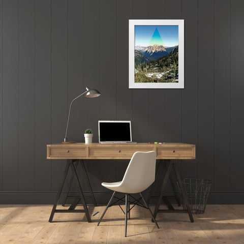 Mountain Peak White Modern Wood Framed Art Print by Wilson, Kali