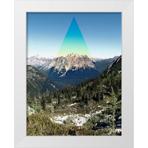 Mountain Peak White Modern Wood Framed Art Print by Wilson, Kali