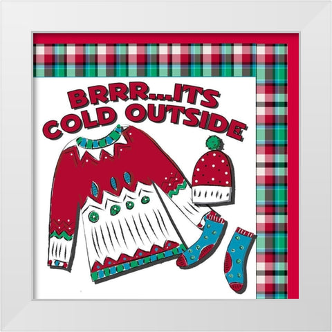 Chilly Nostalgia II White Modern Wood Framed Art Print by Mosher, Deidre