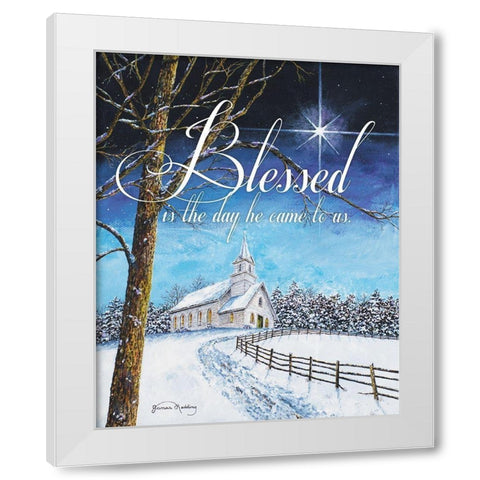 Blessed Church White Modern Wood Framed Art Print by Redding, James