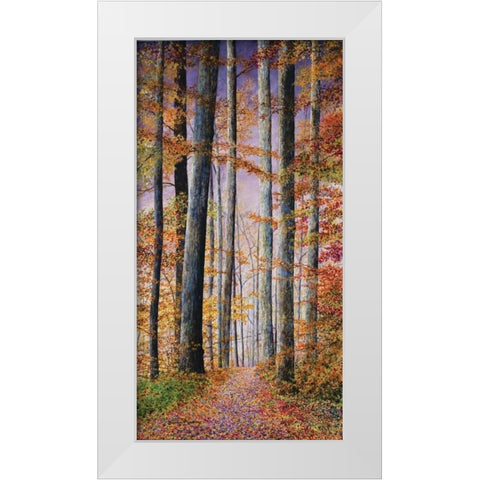 Watercolor Sky White Modern Wood Framed Art Print by Redding, James