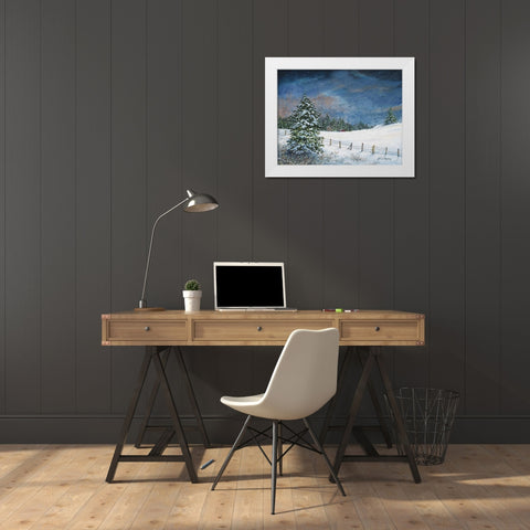 Going Home White Modern Wood Framed Art Print by Redding, James