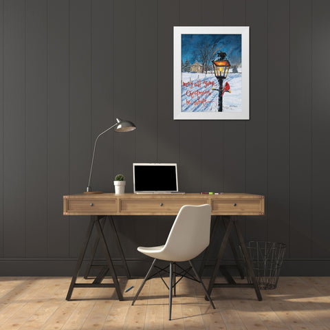 White Christmas White Modern Wood Framed Art Print by Redding, James